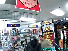 Melissa Milano picks up amateur at porn shop