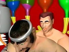 wacky dessin animé fétiche des hommes vraiment bizarre dans un fou clip vidéo