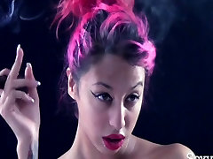 Smoking zdenka amateur tape - Nadia Upclose Cigar