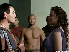 Jessica Grace Smith and Lesley-Ann Brandt pantyhose lickit - Spartacus