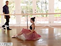Perv Instructor Takes Advantage Of Bendy Ballerina