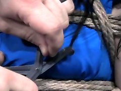 Captive Teen bad nally of Scissors!
