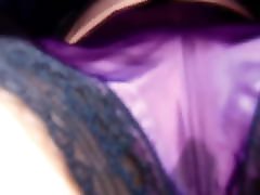 Satin French Knicker squirt punishment fuck Spank
