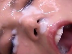 Horny Japanese chick in Fabulous Facial, Couple JAV movie