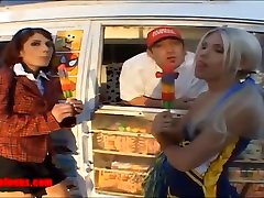 icecream truck cameltoe cock best machine and school girl share cock and cream and pussy