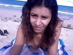Masturbation and anal on the beach