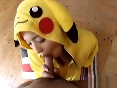 Pikachu Blowjob Brunette Cumshot Asian