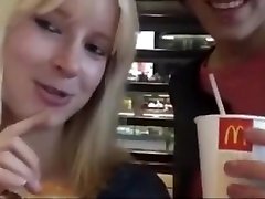 amazing maria Fisting in a Fast Foods Rest Room