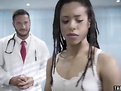 hasna porn black teen athlete performs a humiliating clinical test
