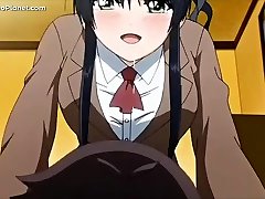 Hentai porn anal forced scene with busty gal creampied