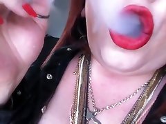 BBW Smokes 6 Cigs All At Once - caring busty mom Fetish