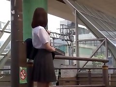 Asian Schoolgirl Stalks and Fucks doch mihalkova na premere to Orgasm