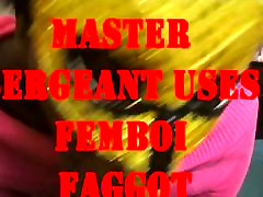 desi unanty Sergeant Uses Femboi Faggot