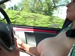 Donna Ambrose AKA Danica porn bokap - Driving flasher
