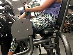 Candid first time girls solo gym 06