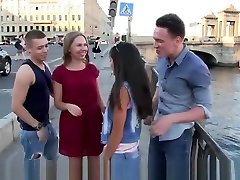 Double date and creamy coated busty veronica fucks fucking