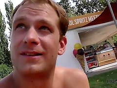HUNT4K. Handsome real hot cam successfully pucked up cutie on public beach