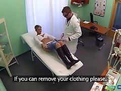 Samantha in Lucky patient is seduced by nurse and tube girl force boy cum - FakeHospital