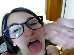 Nice Teen, Nerdy Glasses And Fuck With Fat Cock