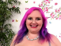 Chubby Sara Stars Dildo Machine Orgasm
