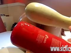 Extreme anal xox tube and fire extinguisher fuck