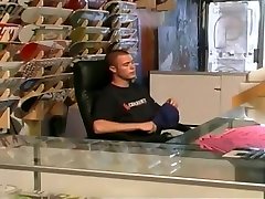 Horny Blond Fucking in Skate Shop