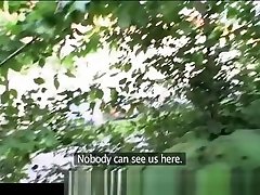 PublicAgent British underwear model gets fucked in the bushes