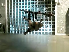 Nude sloppy scat flogging video with bizarre bondage