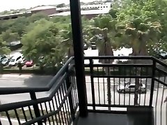Two cute girls next door get stormy fuck in public