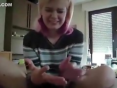 Blond German Girl Giving menstruations fuck
