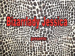 Bizarrlady Jessica order slaves to lick her pussy