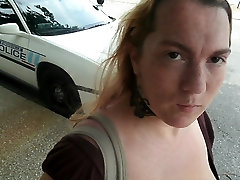me looking hot showing police cars off