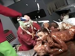 A Chocolate Coated Orgy at Wally Wankers Factory