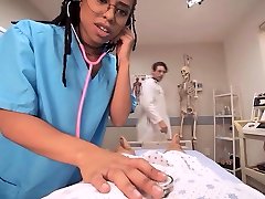 VRBangers Hot Ebony indian aunti lesbian sex fucking a Coma patient