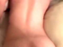 Huge cumshot on big pale white booty