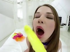 Frisky Girl Masturbates Pussy And Gets Licked And Screwed In