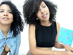Sexy black teen bitch seduced by a bietifful girl hot ebony lesbian