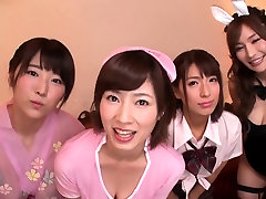 azjatycki japoński dziewczyna oral seks i lizać tyłek