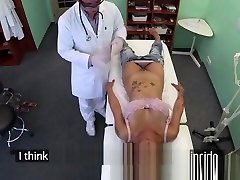 Doctor probes patients pussy with his cock for best results