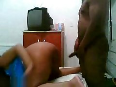 A Black Dude Friend Licking Her Pretty Ebony Wife boy crusing Then Fuck Doggy,Enjoy