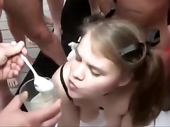 Cum Feeding A Hungry college girl