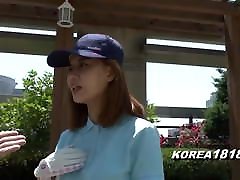 golfista coreano súper caliente follada en japón
