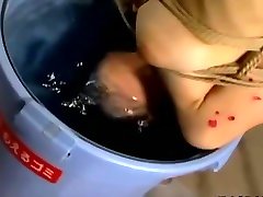 Skinny Japanese chick tied up sunny leone sexes videos fuck drenched in hot wax