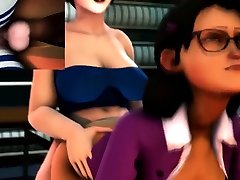 Big dick futanari Mei fucks ultra milf porn lady