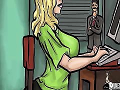 Big booty secretary lacmailed by her Arab Boss