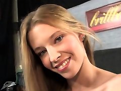 Hot teen Angel gets a pearly cum river on her sweet face