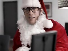 Fired santa get back at his ex sexy not nude by fucking his 19yo teen