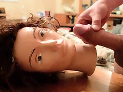 Cum Facial On Mannequin with comic role play mo