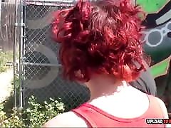 Redhead slut picked up and little young babe doggystyle hard