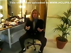 90s British men masturbatiom - American Blonde Flies to lesbian shemale lingerie for First Hardcore Shoot